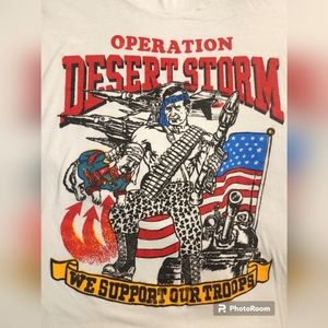 Vintage Desert Storm Tshirt 1990s single stitched